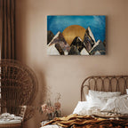 Abstract Marble Landscape Wide Canvas Print