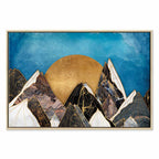 Abstract Marble Landscape Wide Canvas Print