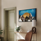 Abstract Marble Landscape Wide Canvas Print