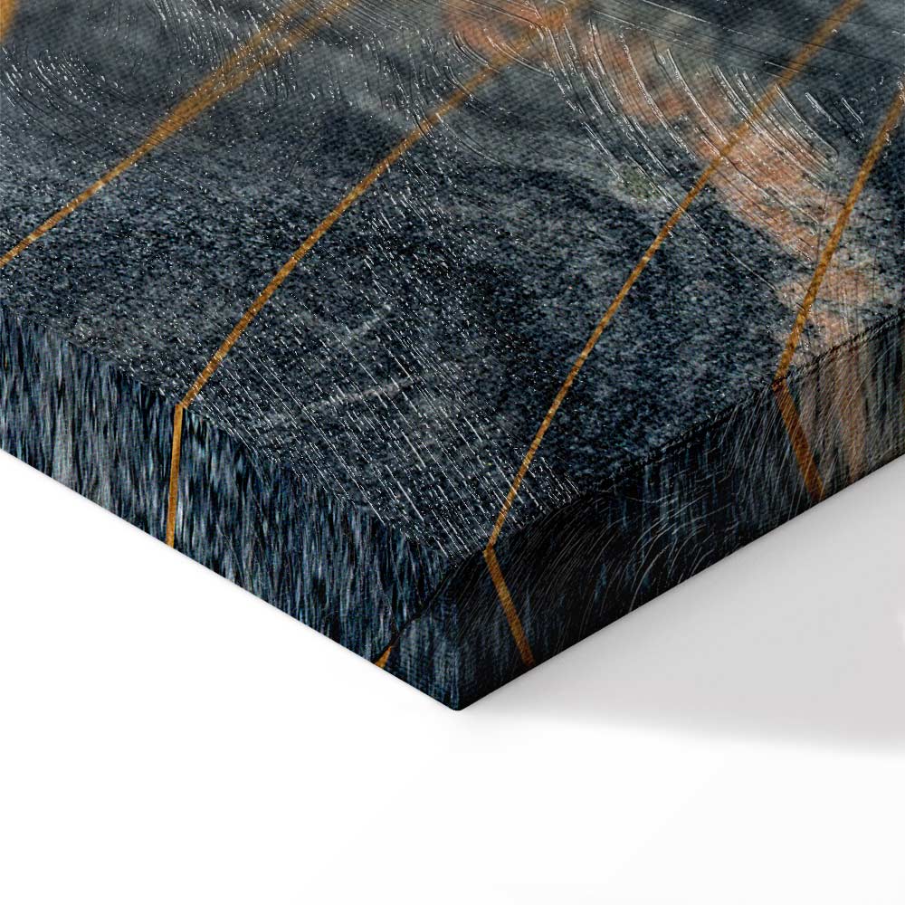 Abstract Marble Landscape Wide Canvas Print