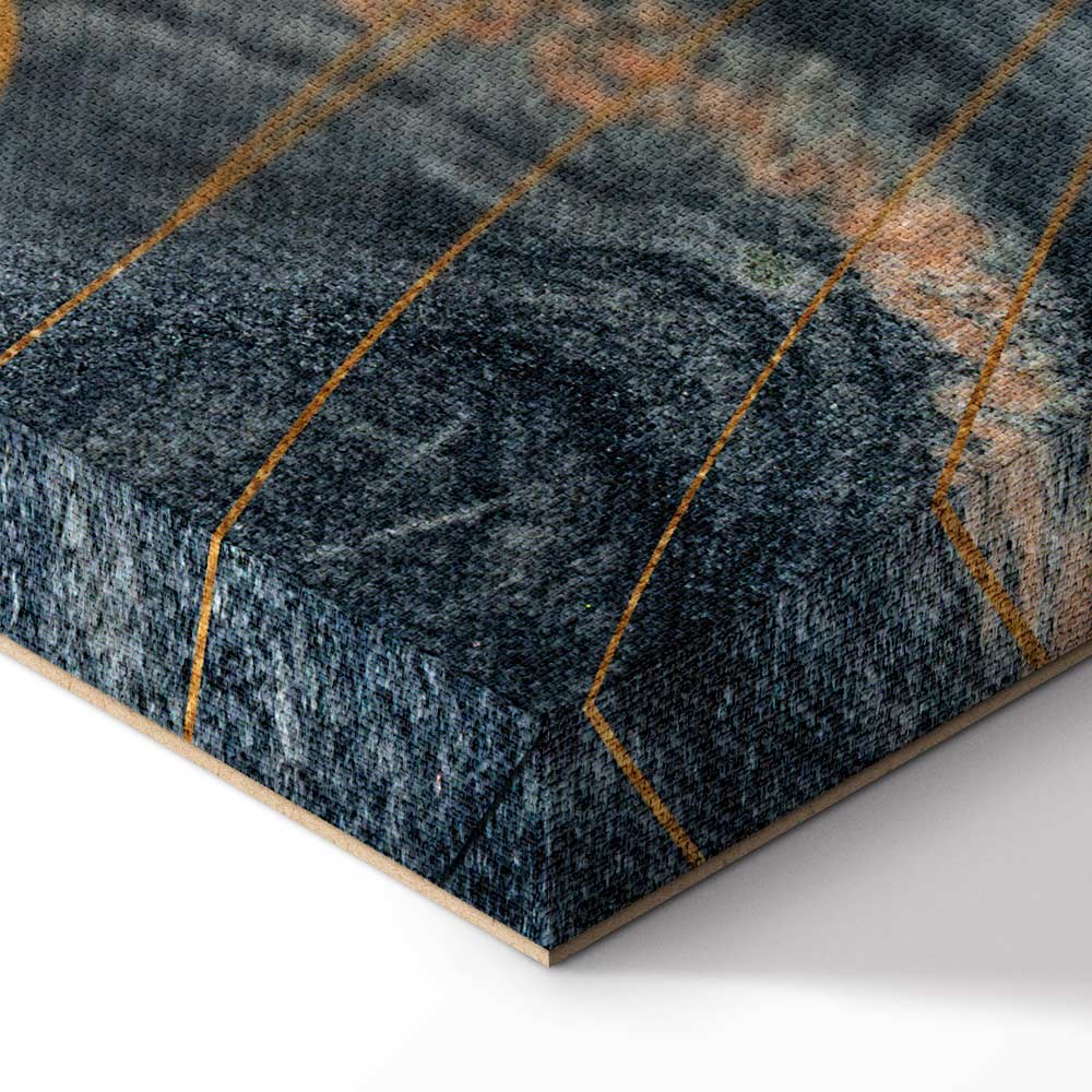 Abstract Marble Landscape Wide Canvas Print