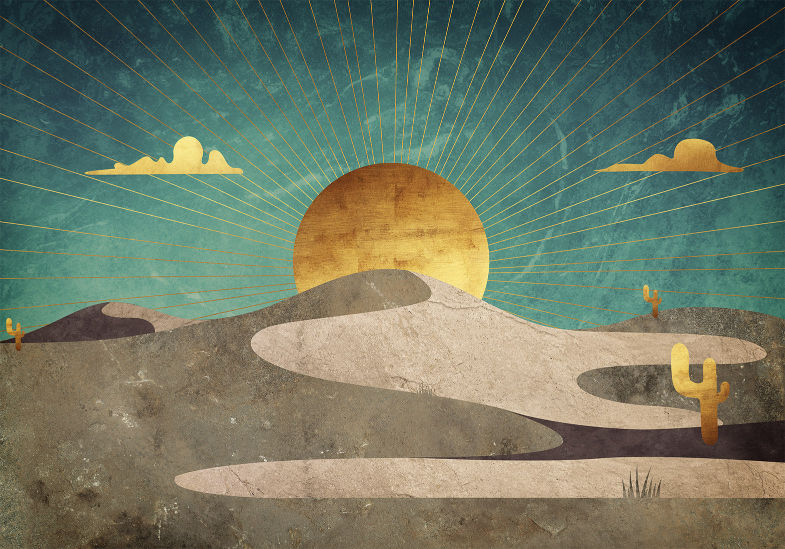 Wall Mural Morning in the Desert