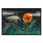 Mountain Landscape Calm Wide Canvas Print