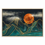 Mountain Landscape Calm Wide Canvas Print