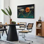 Mountain Landscape Calm Wide Canvas Print