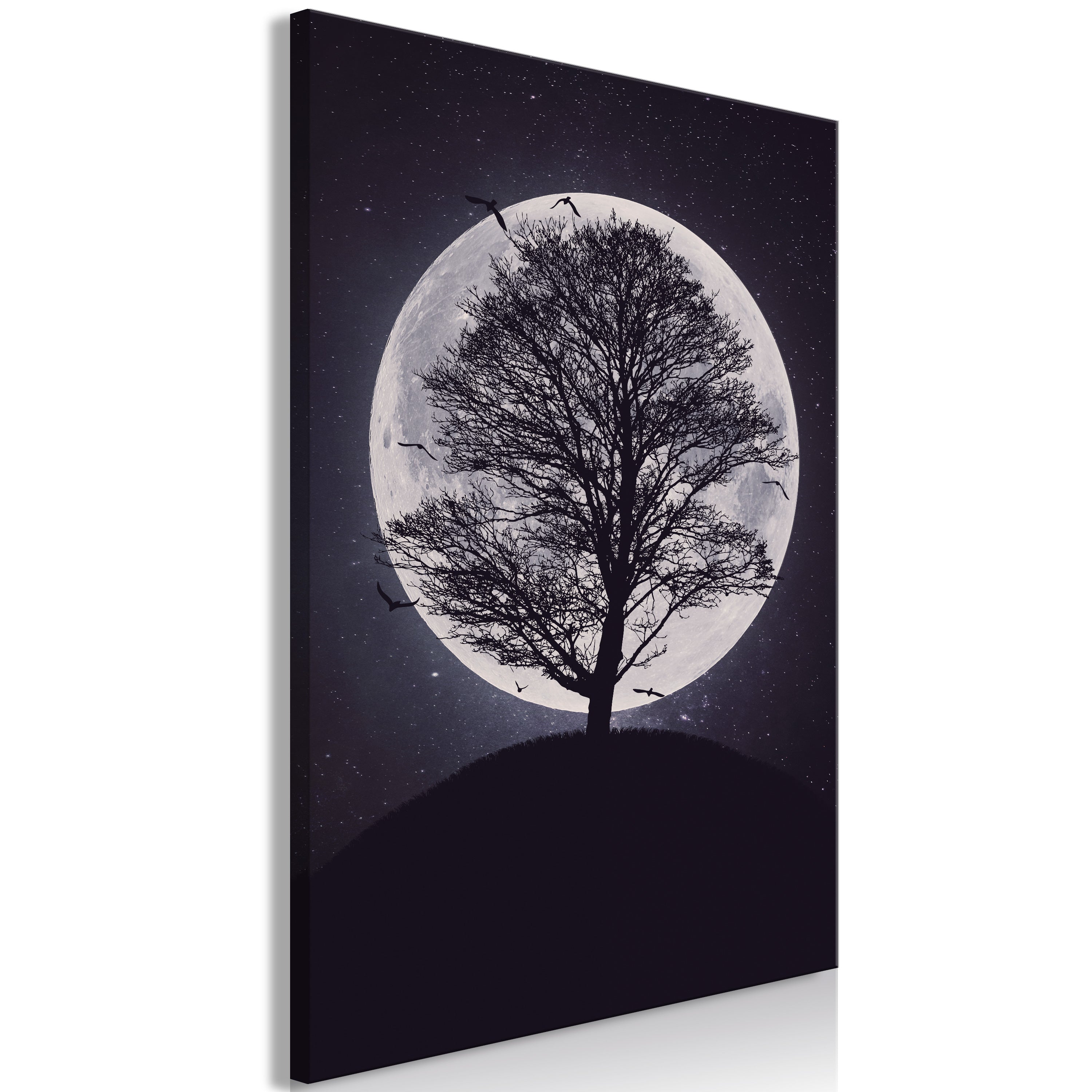 Lone Tree Canvas Print - Vertical (1 Part)