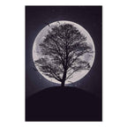 Lone Tree Night Landscape Canvas Print