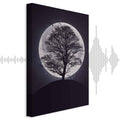 Lone Tree Night Landscape Canvas Print