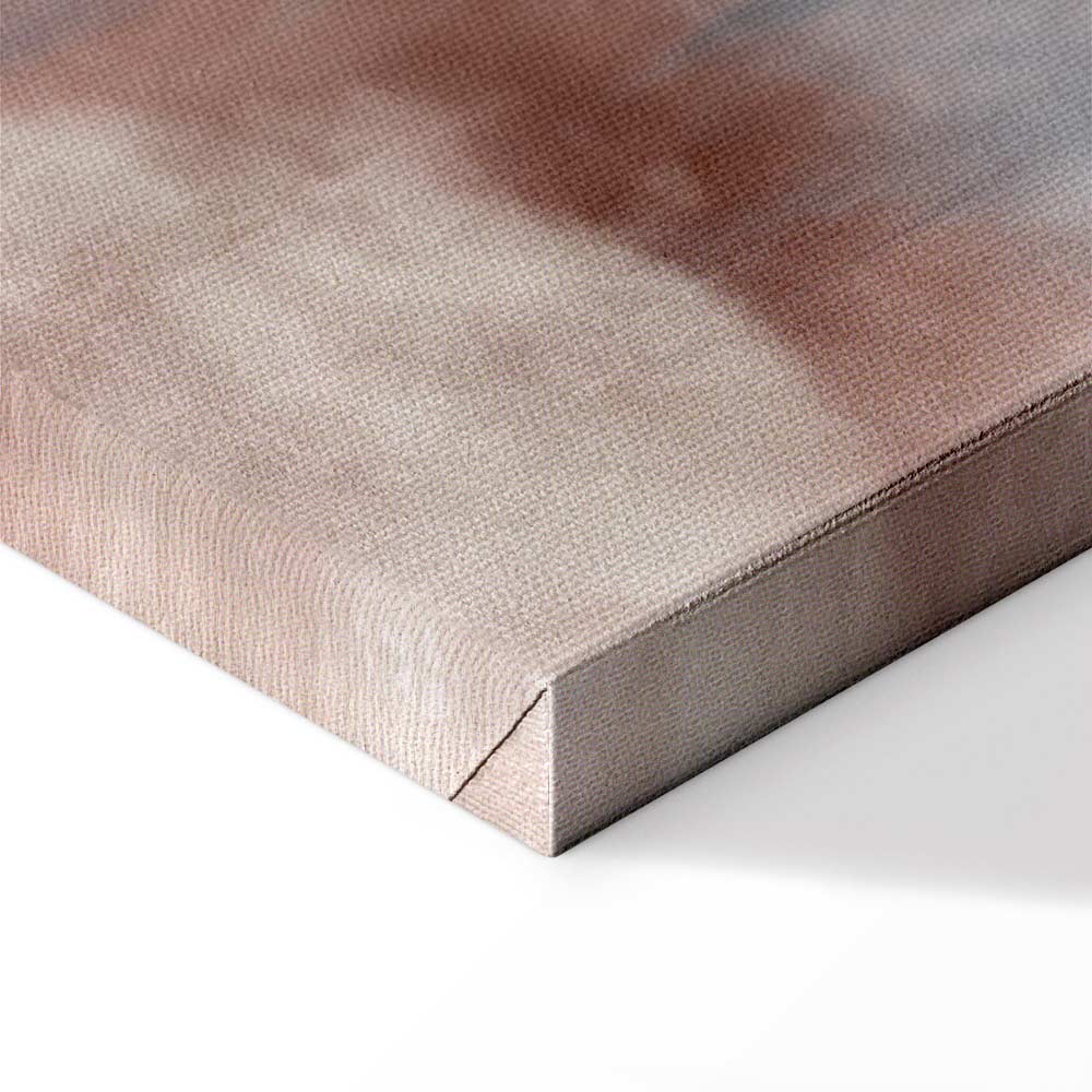 Abstract Winter Trees Watercolor Landscape Canvas Print