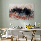Abstract Winter Trees Watercolor Landscape Canvas Print