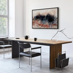 Abstract Winter Trees Watercolor Landscape Canvas Print