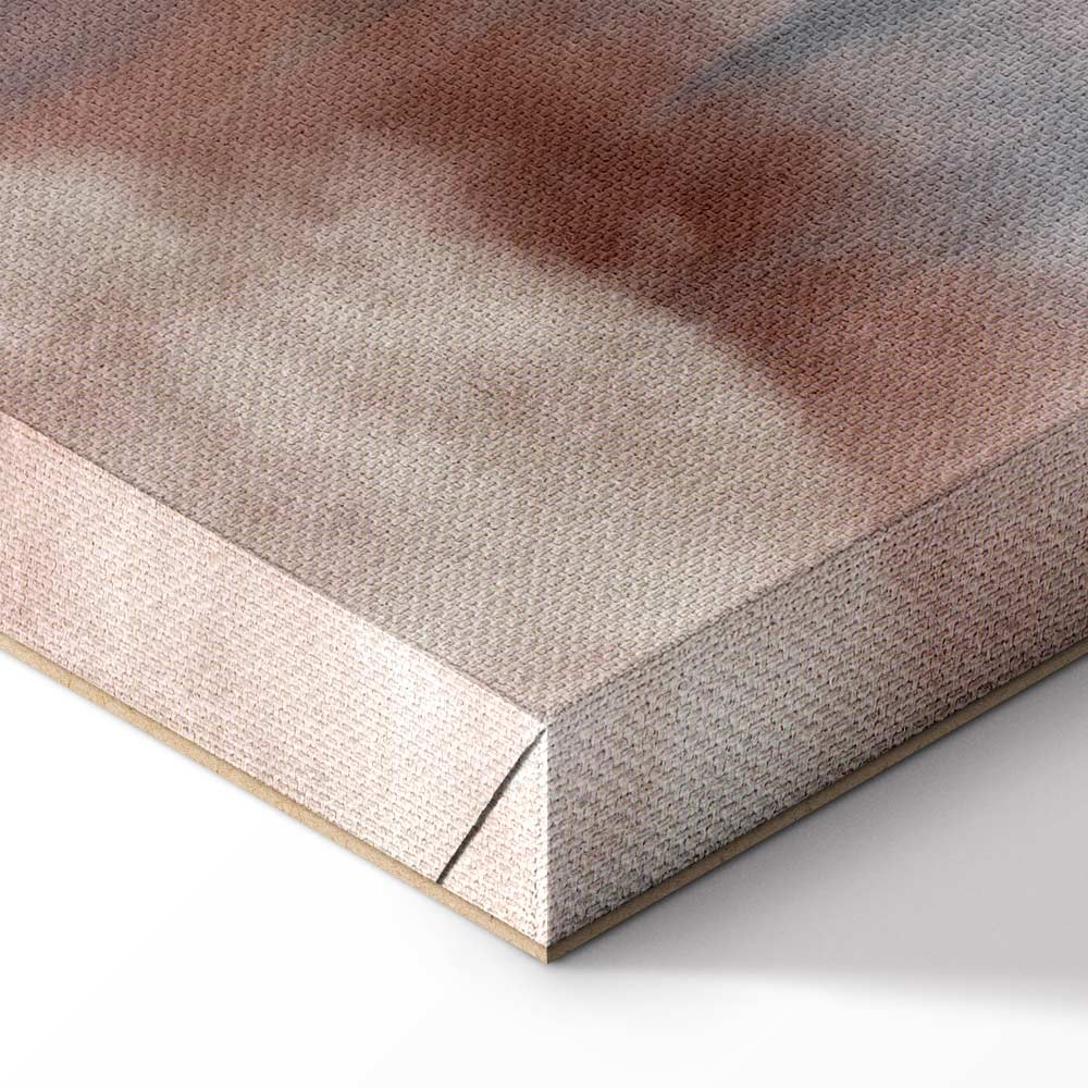 Abstract Winter Trees Watercolor Landscape Canvas Print