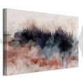 Abstract Winter Trees Watercolor Landscape Canvas Print