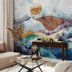 Wall Mural - Stained Glass Landscape