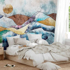 Stained Glass Landscape Wall Mural
