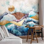 Stained Glass Landscape Wall Mural