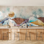 Wall Mural - Stained Glass Landscape