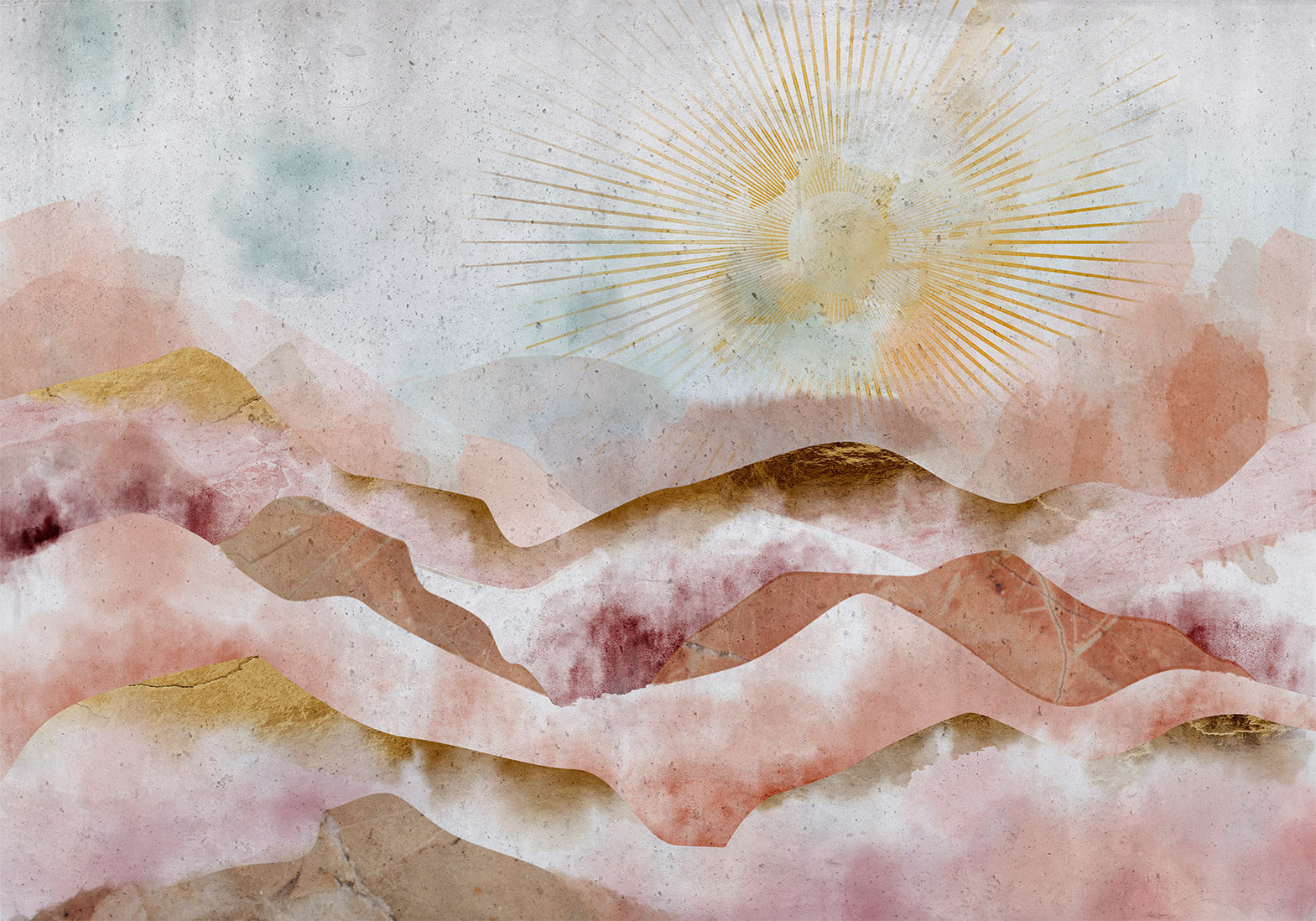 Wall Mural Majestic Mountains Landscape