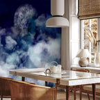 Moonlit Night Sky Landscape Wall Mural