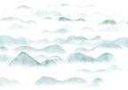 Wall Mural Mountains in the Fog – Landscape Wall Art