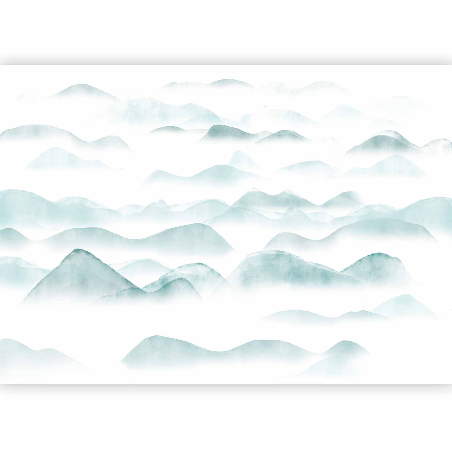 Wall Mural Mountains in the Fog – Landscape Wall Art