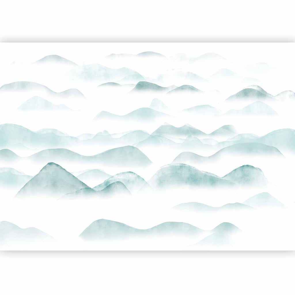 Wall Mural Mountains in the Fog – Landscape Wall Art