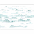 Wall Mural Mountains in the Fog – Landscape Wall Art