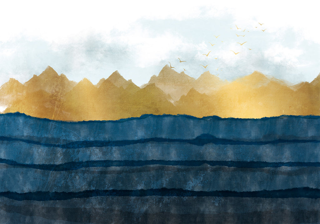 Wall Mural - Dawn in the Mountains - Second Variant