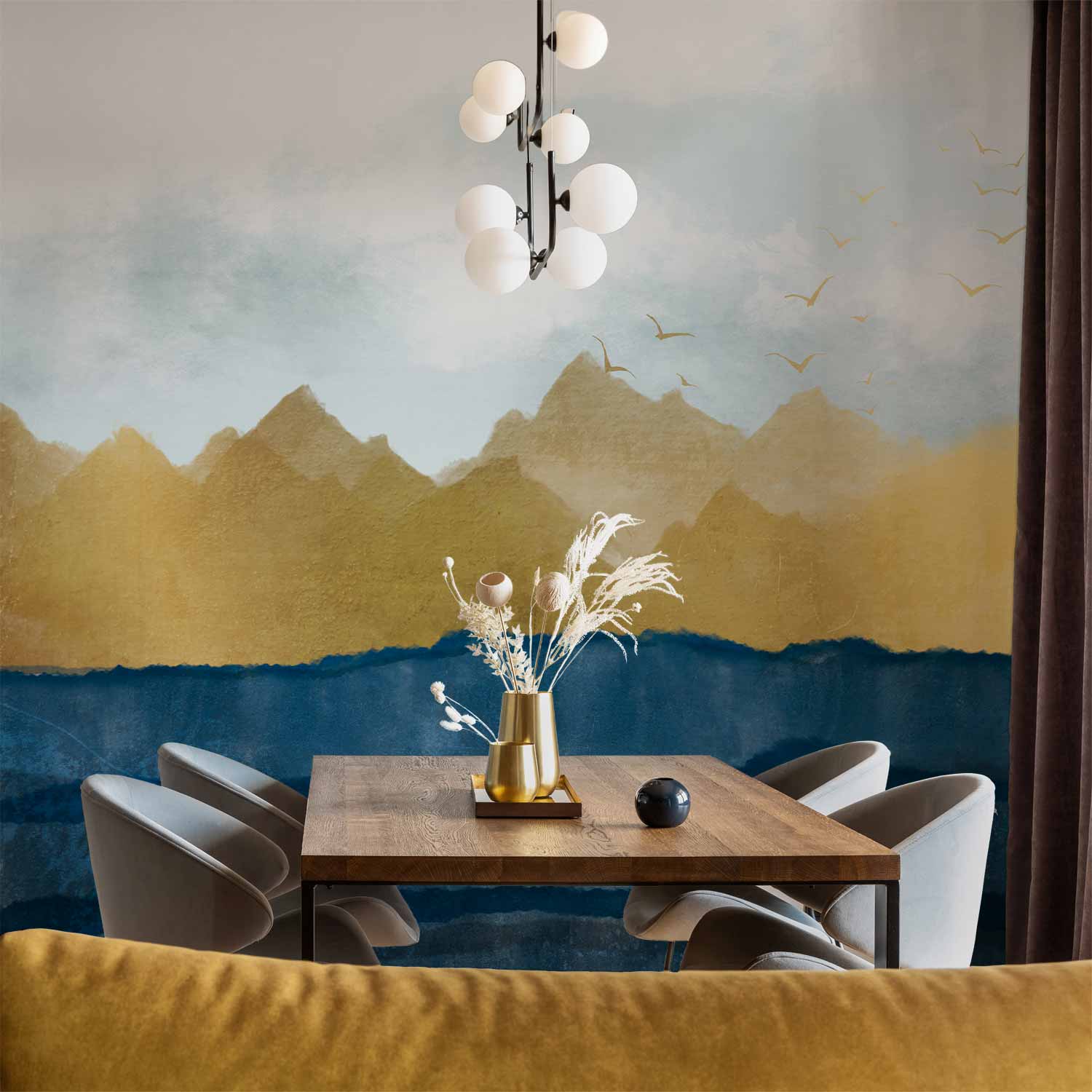 Wall Mural - Dawn in the Mountains - Second Variant