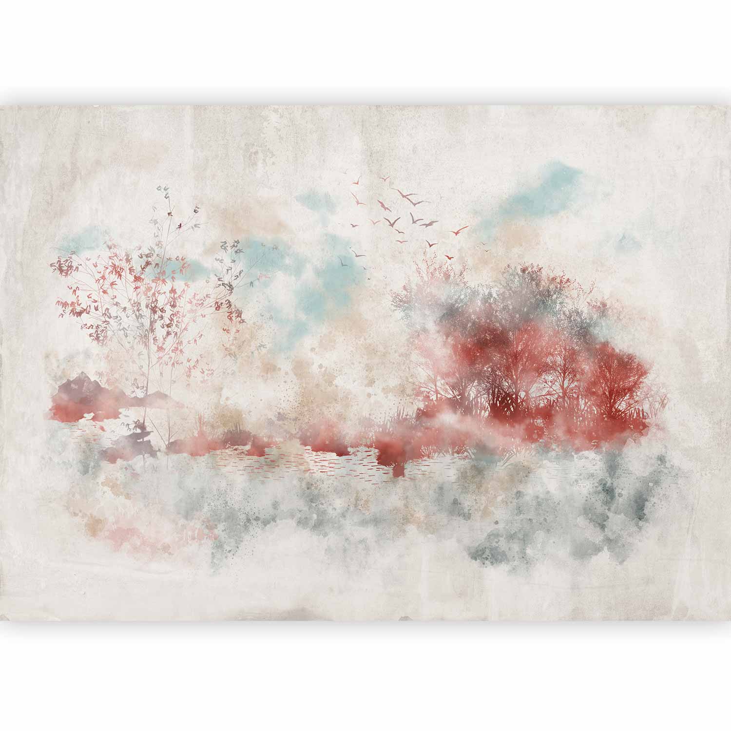 Wall Mural Autumn Lake Landscapes