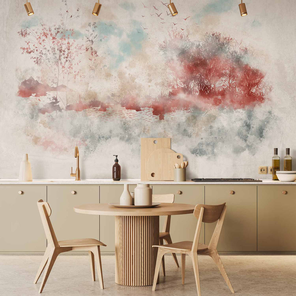 Wall Mural Autumn Lake Landscapes