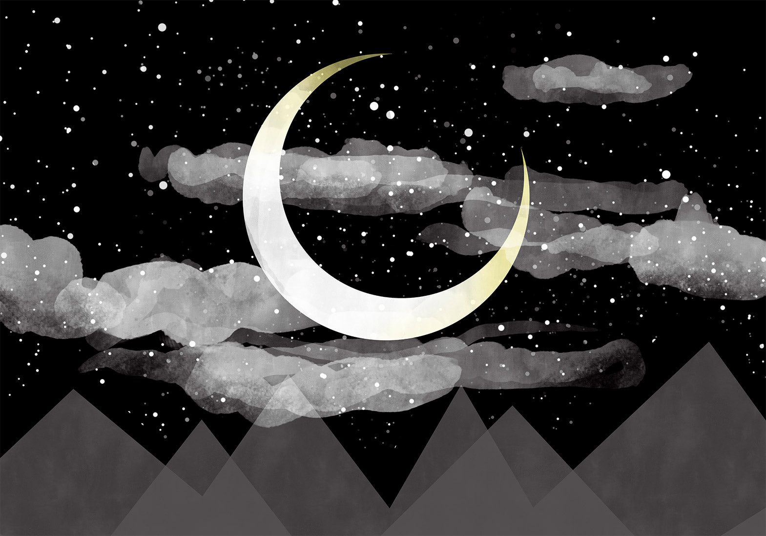 Wall Mural Night Glow - Landscapes