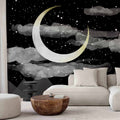 Night Sky Stars and Clouds Wall Mural