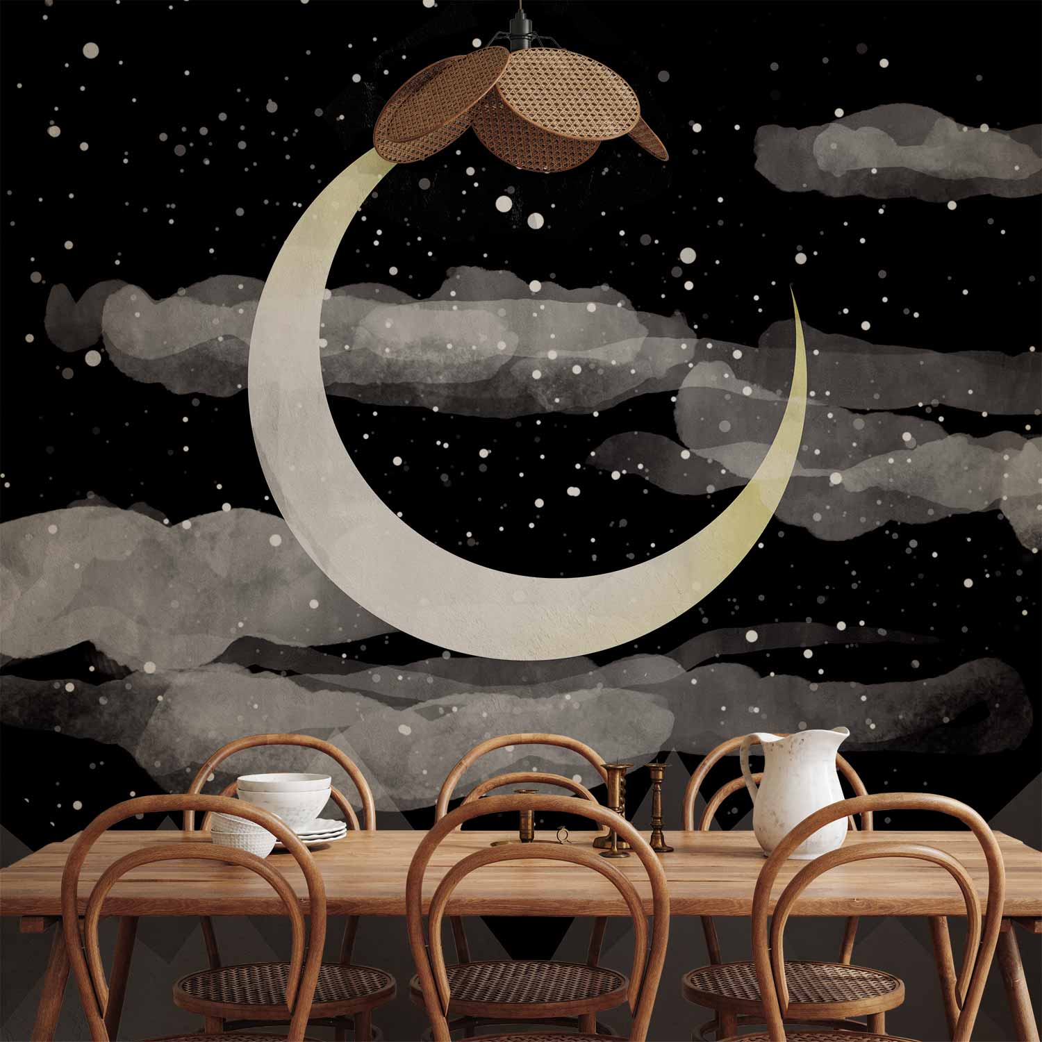 Wall Mural Night Glow - Landscapes