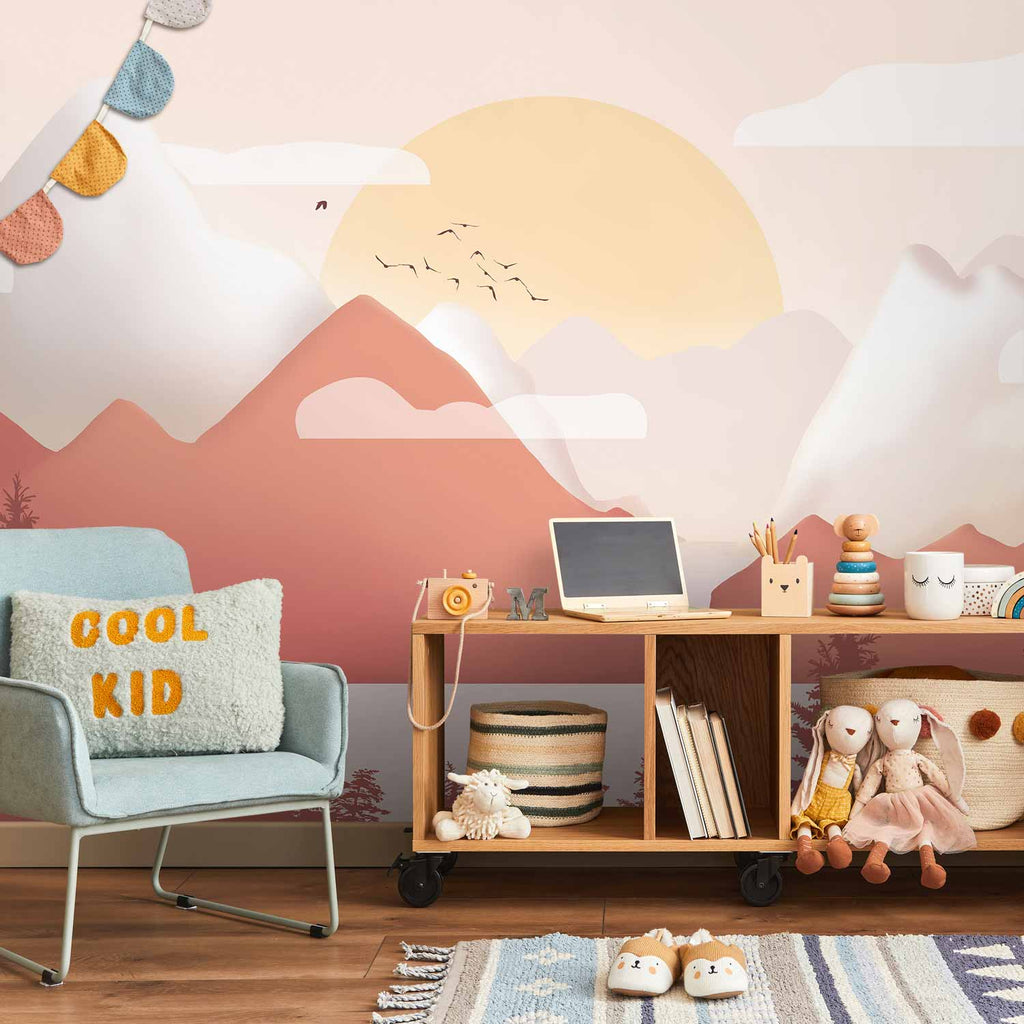 Landscape at Sunset Wall Mural - For Children