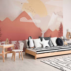Sunset Lake Landscape Wall Mural