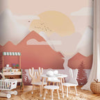 Landscape at Sunset Wall Mural - For Children