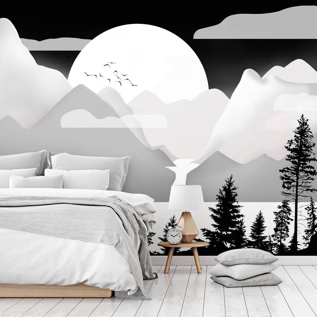 Wall Mural Landscape at Sunset for Children