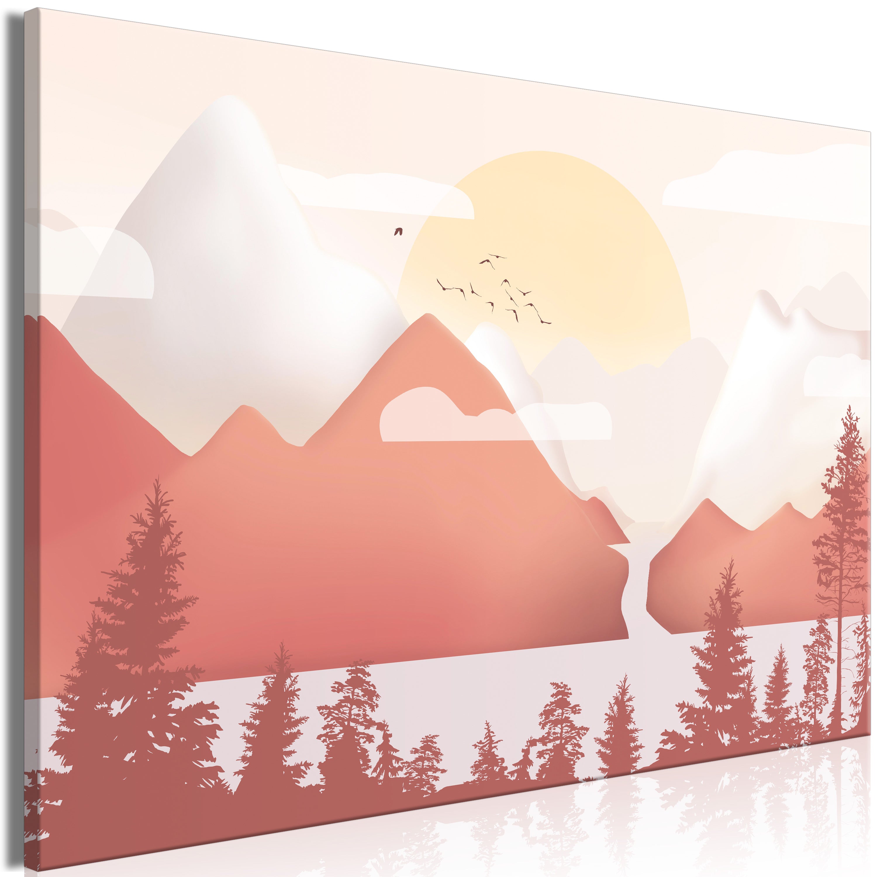 Canvas Print Landscape Sunset Wide 1 Part