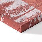 Sunset Lake Birds Landscape Canvas Print