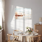 Morning Cranes Landscape Canvas Print