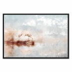 Morning Cranes Landscape Canvas Print