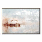Morning Cranes Landscape Canvas Print