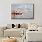 Morning Cranes Landscape Canvas Print