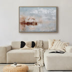 Morning Cranes Landscape Canvas Print