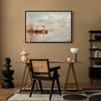 Morning Cranes Landscape Canvas Print