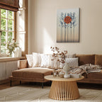 Lonely Twilight Tree Landscape Canvas Print