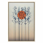 Lonely Twilight Tree Landscape Canvas Print