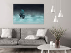Canvas Print Night Waves (1 Part) Wide