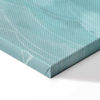 Night Ocean Waves and Ship Landscape Canvas Print